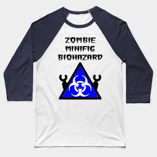 ZOMBIE MINIFIG BIOHAZARD Baseball T-Shirt